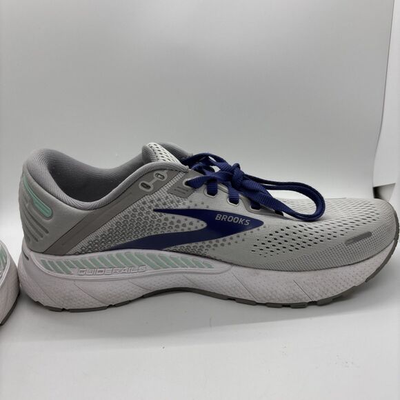 Brooks Adrenaline GTS 22 Gray Blue Running Shoes Womens Size 9.5 B - Picture 7 of 14